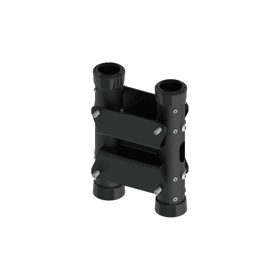 ps8a1 twin column back-to-back floor-to-ceiling Coupler (150m Centres)