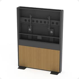 summit video conference wall - oak doors