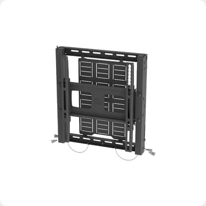 ASMW2 - Small Accession serviceable mount in a closed position, finished in Sinterflex Black
