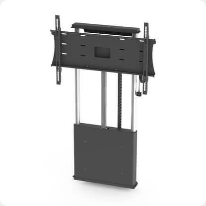 avmw91 - heavy duty floor-to-wall powalift stand in sinterflex black