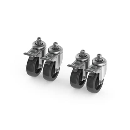 bc10x4 set of 4 braked castors
