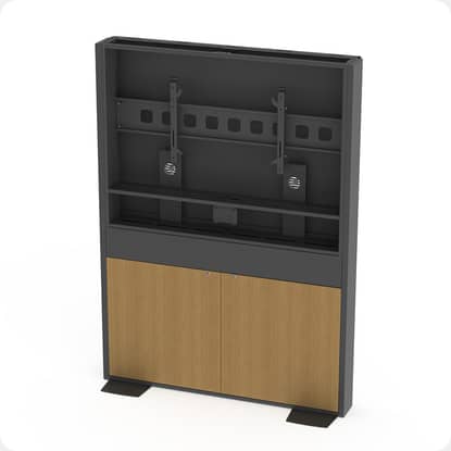 summit video conference wall - oak doors