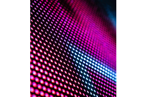 close up of led panel - bright colours - highlighting the blog, 10 great uses for LED displays