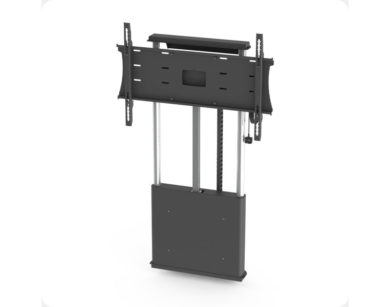 avmw91 - heavy duty floor-to-wall powalift stand in sinterflex black