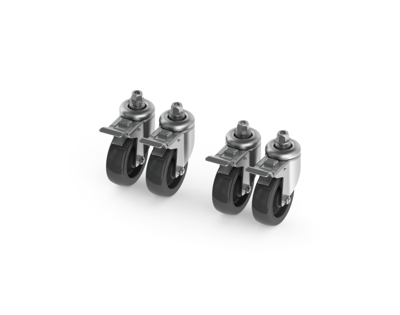 bc10x4 set of 4 braked castors