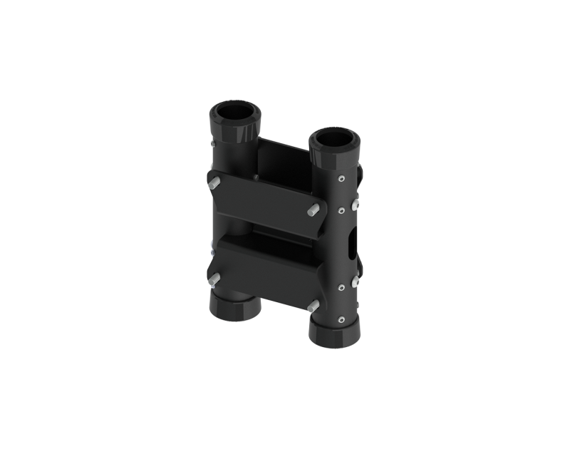ps8a1 twin column back-to-back floor-to-ceiling Coupler (150m Centres)