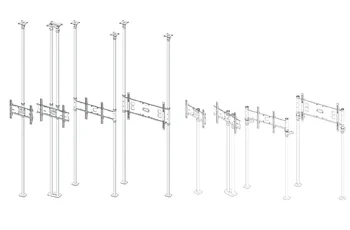 Floor-to-Ceiling & Floor-to-Wall Kit Design Files | FC / FW