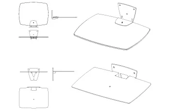 Video Conference Wall Shelves | WBV