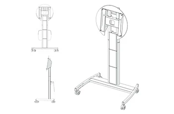 Avecta Microsoft Surface Hub 2S Trolley | AVHTSURH