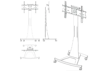 Axia & Axia Twin Screen Stands & Trolleys | AX