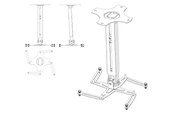 Gyrolock Universal Projector Mounts | GKU
